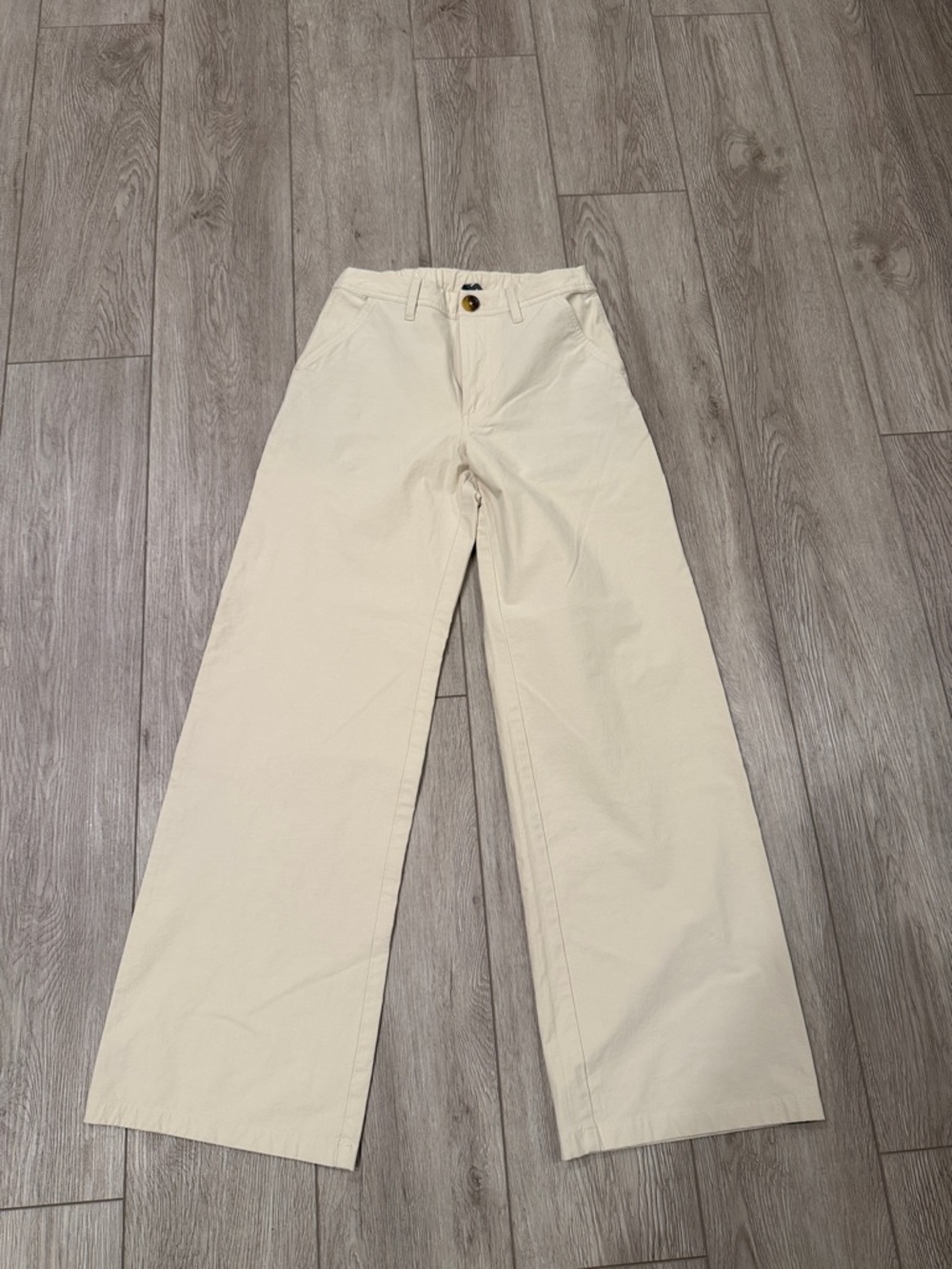 Vuori Cream Wide-Leg Pants